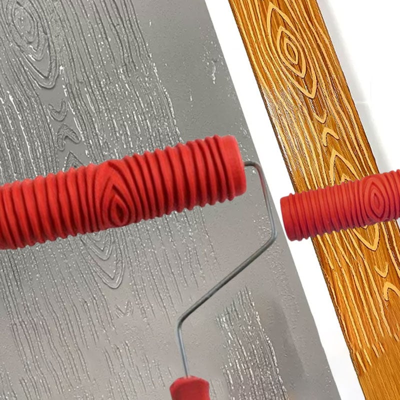 š„New Designš„Embossing Texture Patterned Paint Roller for Wall Decoration