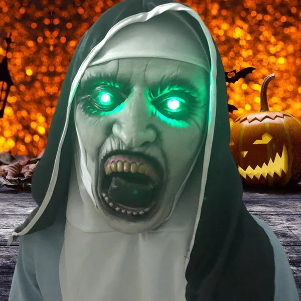 aakip™-👻49%OFF🎃 Halloween Nun Scary Mask