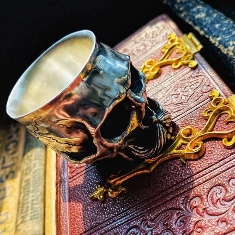aakip™-Holy Grail of life - Handmade Silver Wine Cup