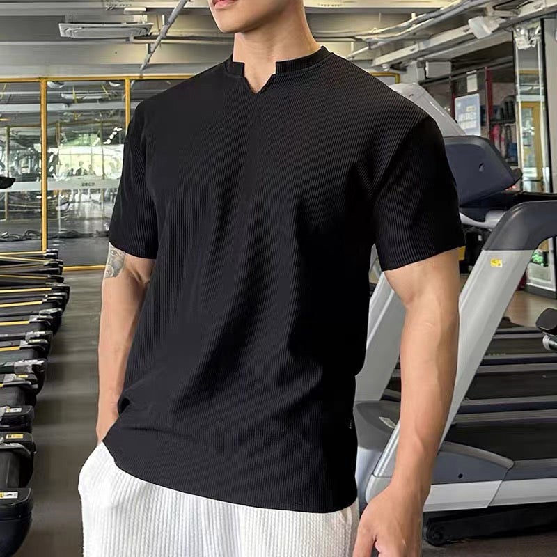 aakip™-Men's V-Neck Short Sleeve Muscle Athletic Workout T-Shirts