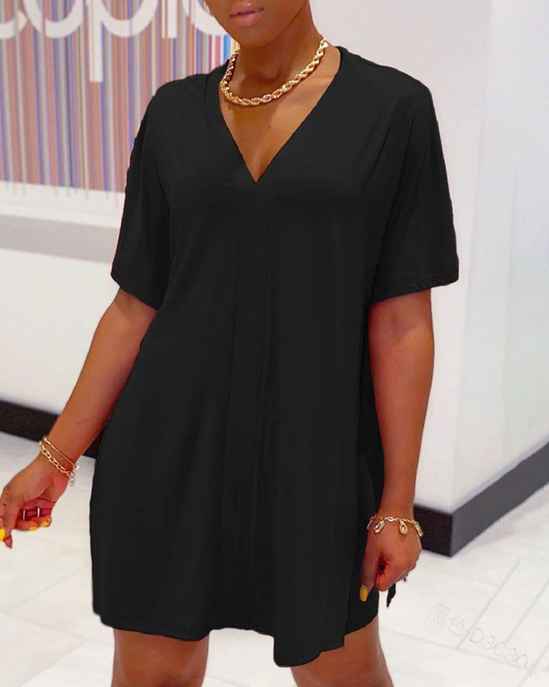 aakip™- Promotion🔥49% OFF💃💃2024 V-Neck Dress & Shorts Set🔥