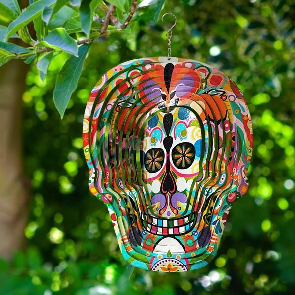 aakip™-Sugar Skull Wind Spinners