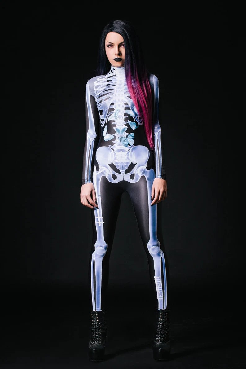 aakipâ˘-đHalloween Sale -SexySkull Bodysuit