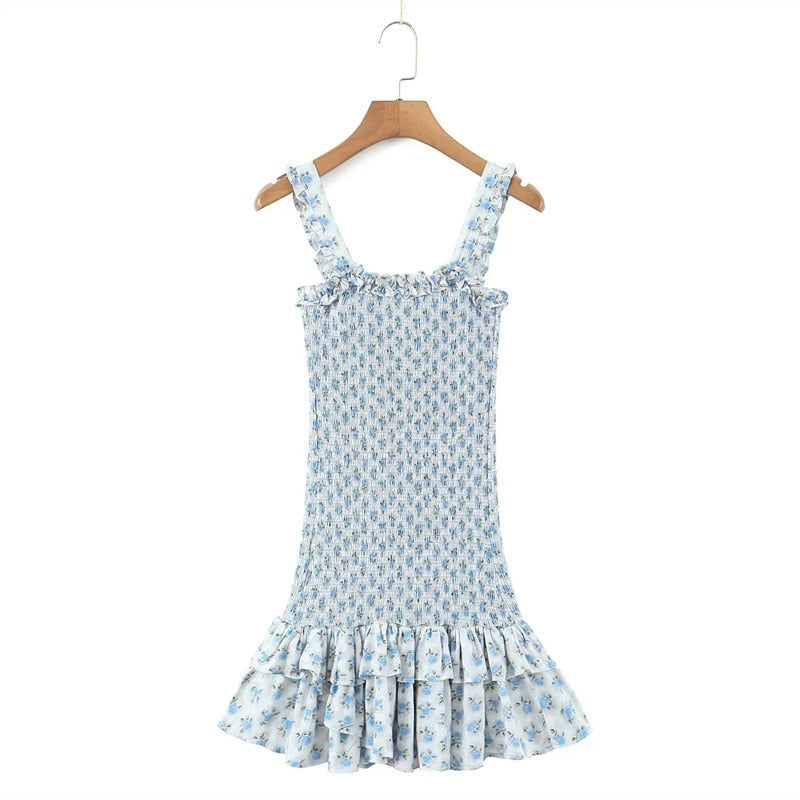 aakip™-Flirty Ruffle Sleeveless A-line Mini Dress - Perfect for a Stylish Summer Look