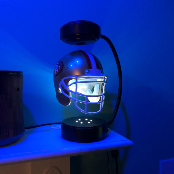 aakip™-NFL Rotating Levitating Hover Helmet With LED Lighting & Hover Football With Bluetooth Speaker