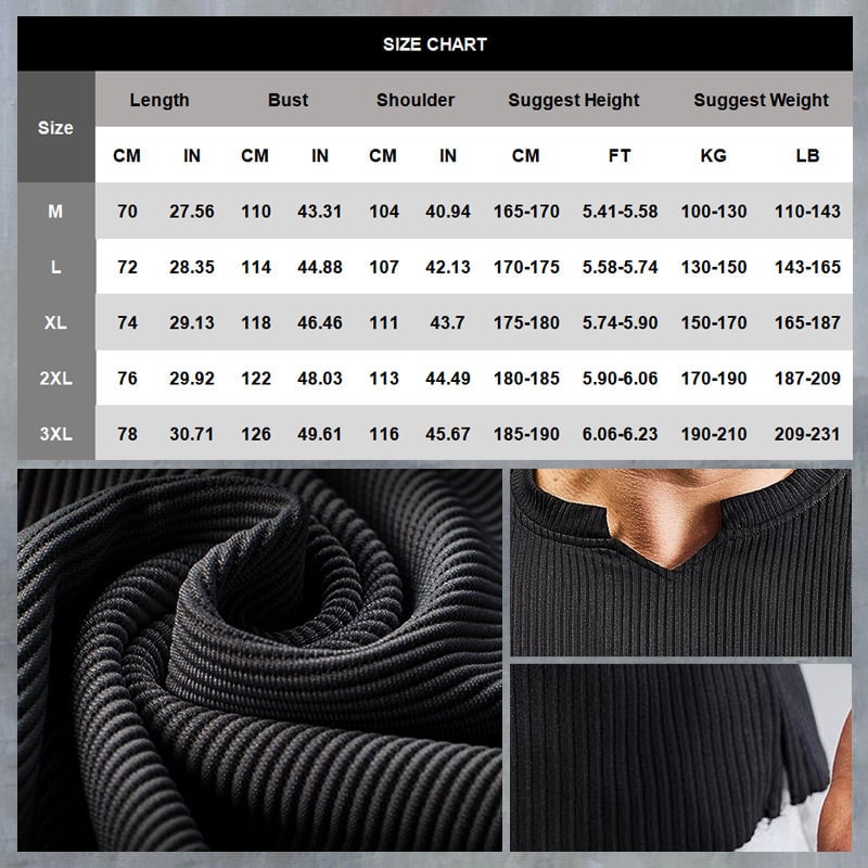 aakip™-Men's V-Neck Short Sleeve Muscle Athletic Workout T-Shirts