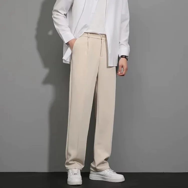 aakip™-SPRING SUMMER ICE SILK STRAIGHT LEG PANTS