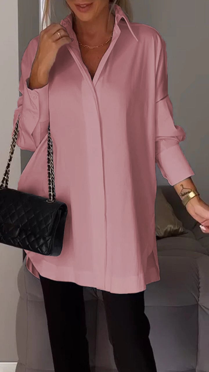 aakip™-Lapel Slit Shirt-buy 2 free shipping