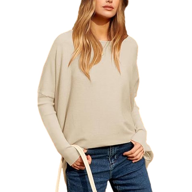 aakip™-Women's Irregular Oversized Dolman Sleeve Knitted Pullover