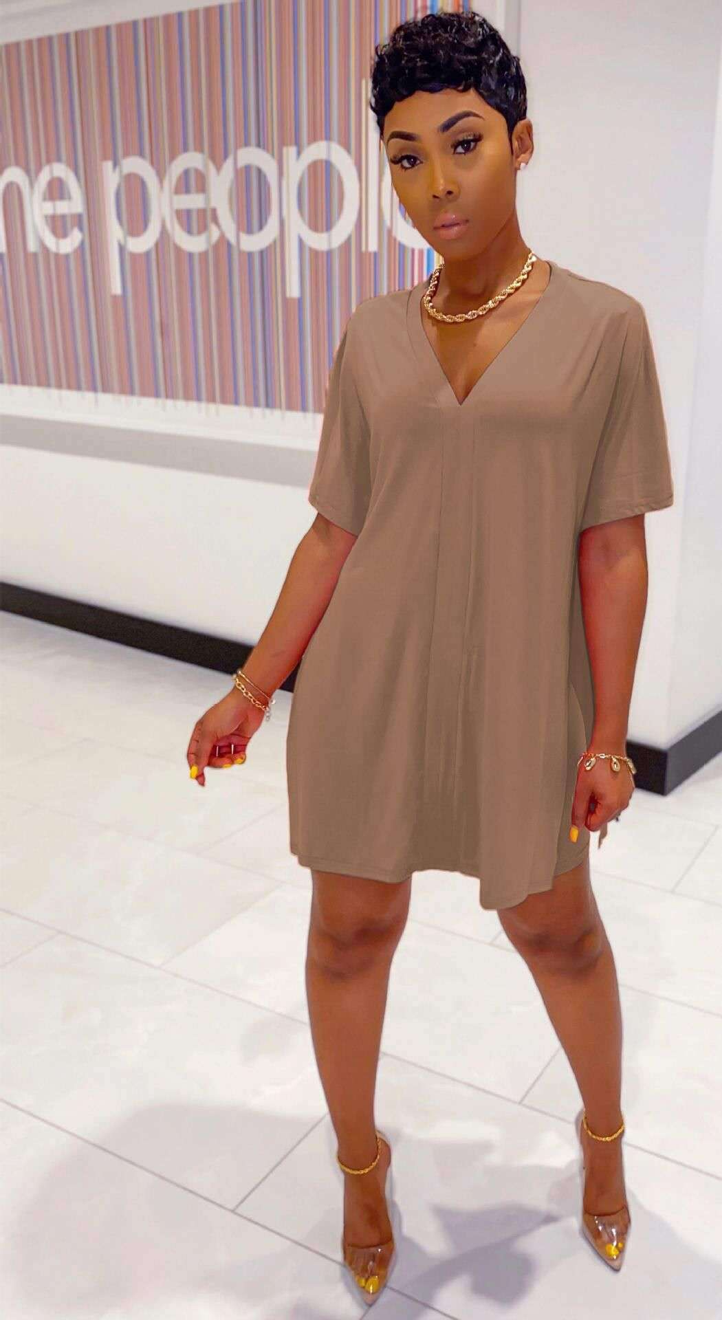 aakip™- Promotion🔥49% OFF💃💃2024 V-Neck Dress & Shorts Set🔥