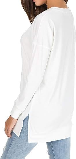 49% OFF 🔥Round Neck Casual Solid Color Top