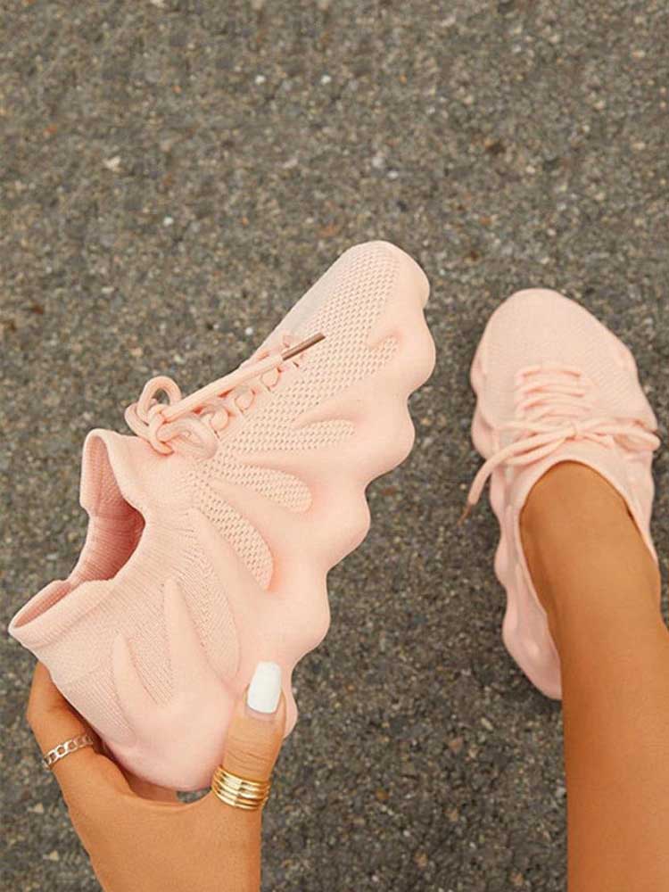 aakip™-Lace-up Knit Breathable Sneakers