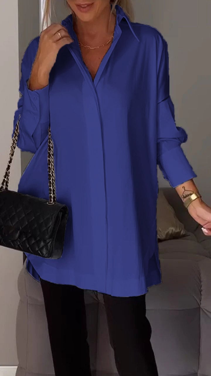 aakip™-Lapel Slit Shirt-buy 2 free shipping