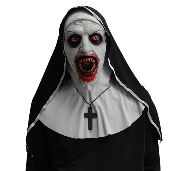 aakip™-👻49%OFF🎃 Halloween Nun Scary Mask