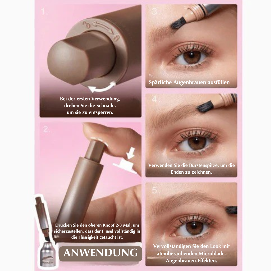 lusailstore - 2 in 1 Plush Water Eyebrow Pencil