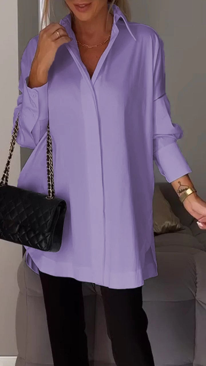 aakip™-Lapel Slit Shirt-buy 2 free shipping