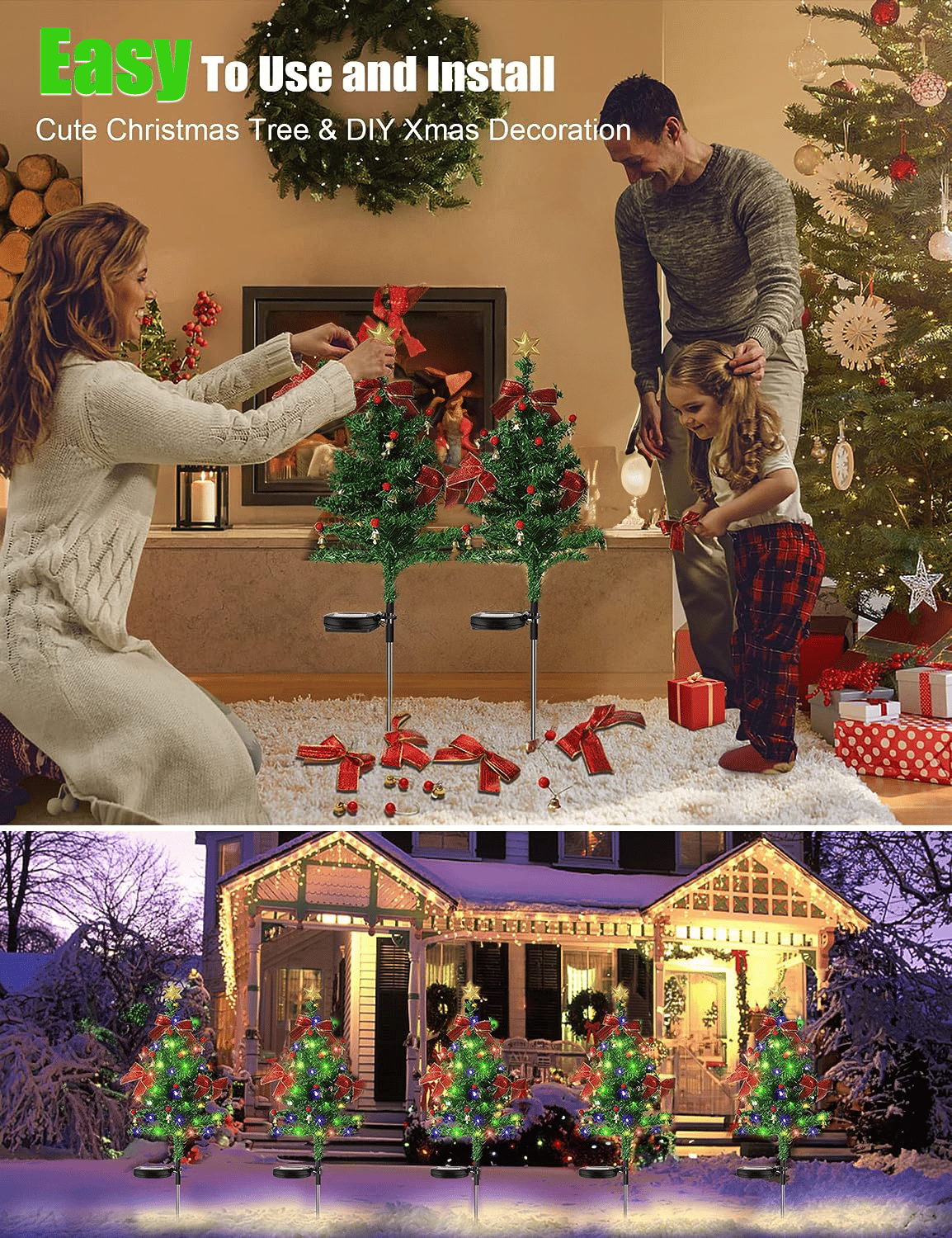 🎄Solar Christmas Trees Lights Outdoor Decoration Waterproof(BUY 3 FREE SHIPPING)