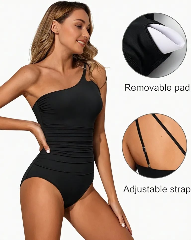 One Shoulder One Piece Swimsuit for Women🔥Buy 2 Save 10% & Free Shipping🔥