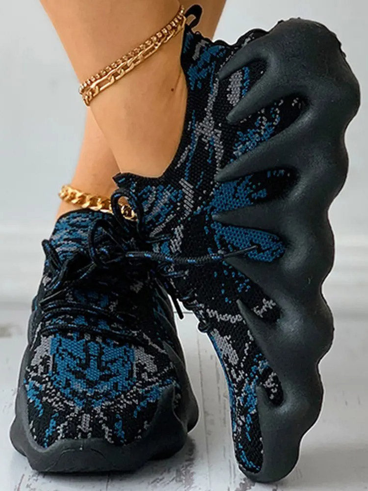 aakip™-Lace-up Knit Breathable Sneakers