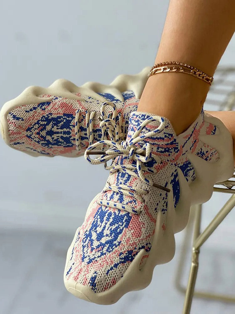 aakip™-Lace-up Knit Breathable Sneakers