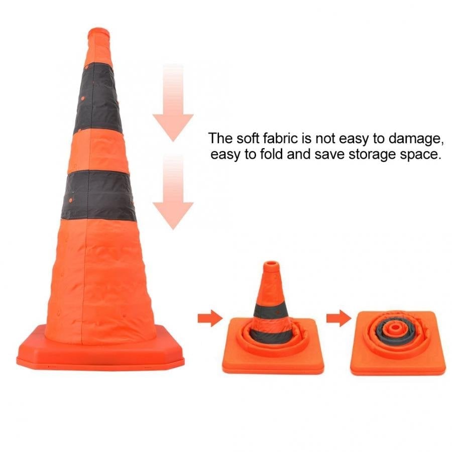 aakip™-Foldable Traffic Reflective Safety Cone with LED Lights