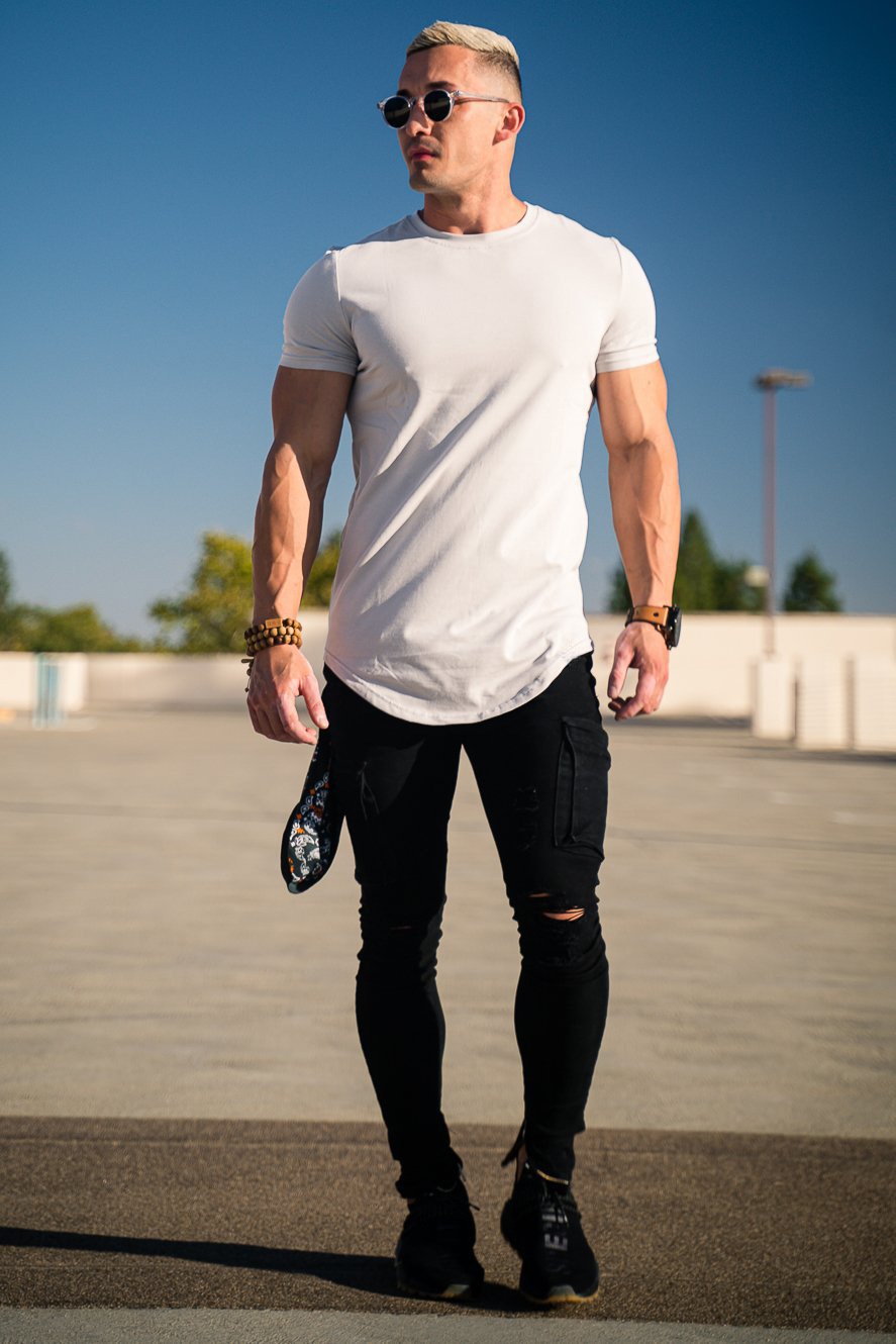 aakip™-ESSENTIAL DROP-CUT T-SHIRT