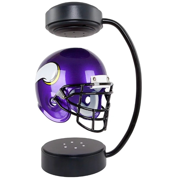 aakip™-NFL Rotating Levitating Hover Helmet With LED Lighting & Hover Football With Bluetooth Speaker