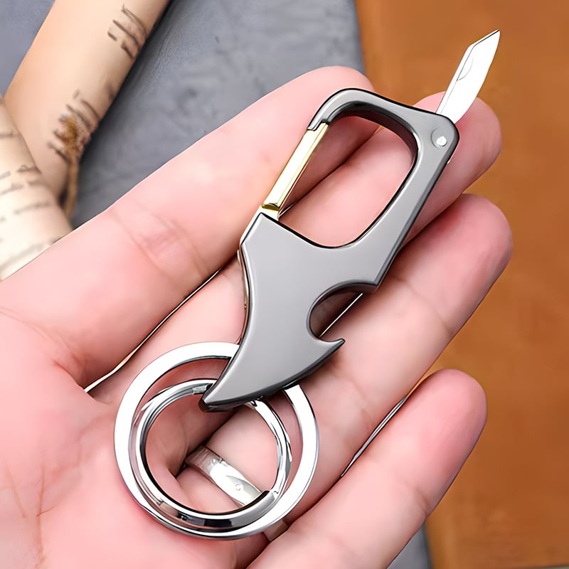 aakip™-🔥49% OFF🔥Multifunctional pendant bottle opener metal double ring key chain