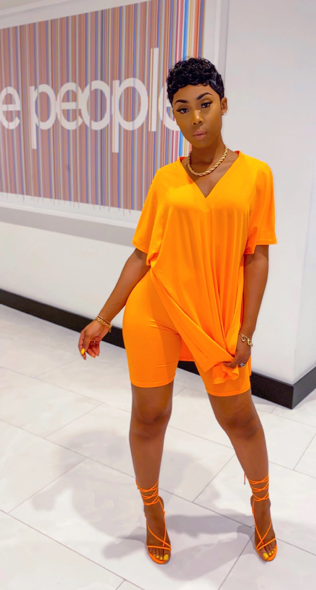 aakip™- Promotion🔥49% OFF💃💃2024 V-Neck Dress & Shorts Set🔥