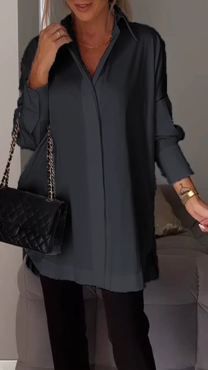 aakip™-Lapel Slit Shirt-buy 2 free shipping