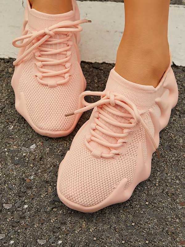 aakip™-Lace-up Knit Breathable Sneakers