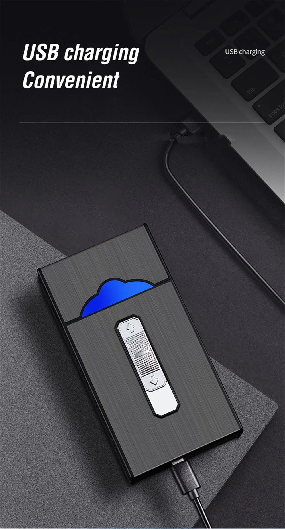 aakip™-Cigarette Case Lighters