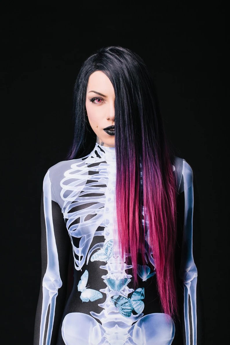 aakipâ˘-đHalloween Sale -SexySkull Bodysuit