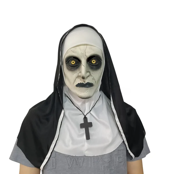 aakip™-👻49%OFF🎃 Halloween Nun Scary Mask