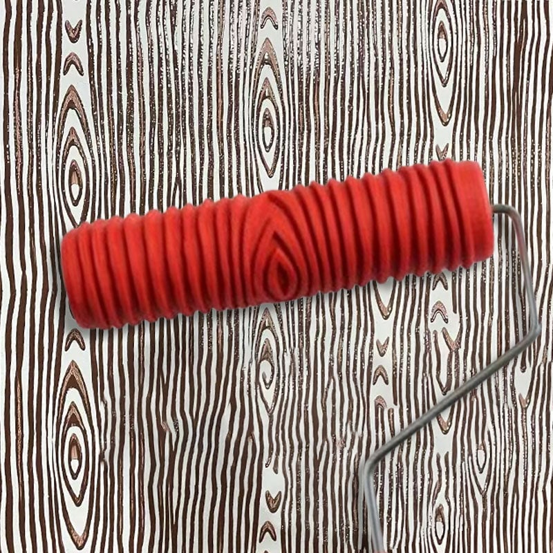 š„New Designš„Embossing Texture Patterned Paint Roller for Wall Decoration