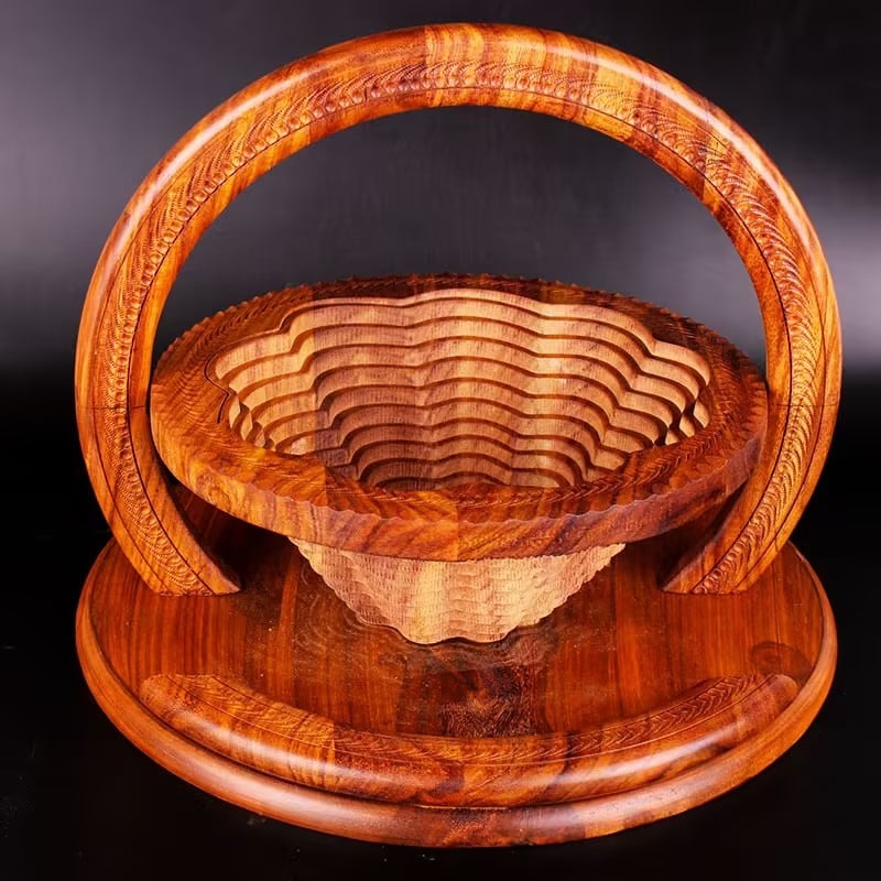 49% OFF🔥-Handmade wood carving fruit plate