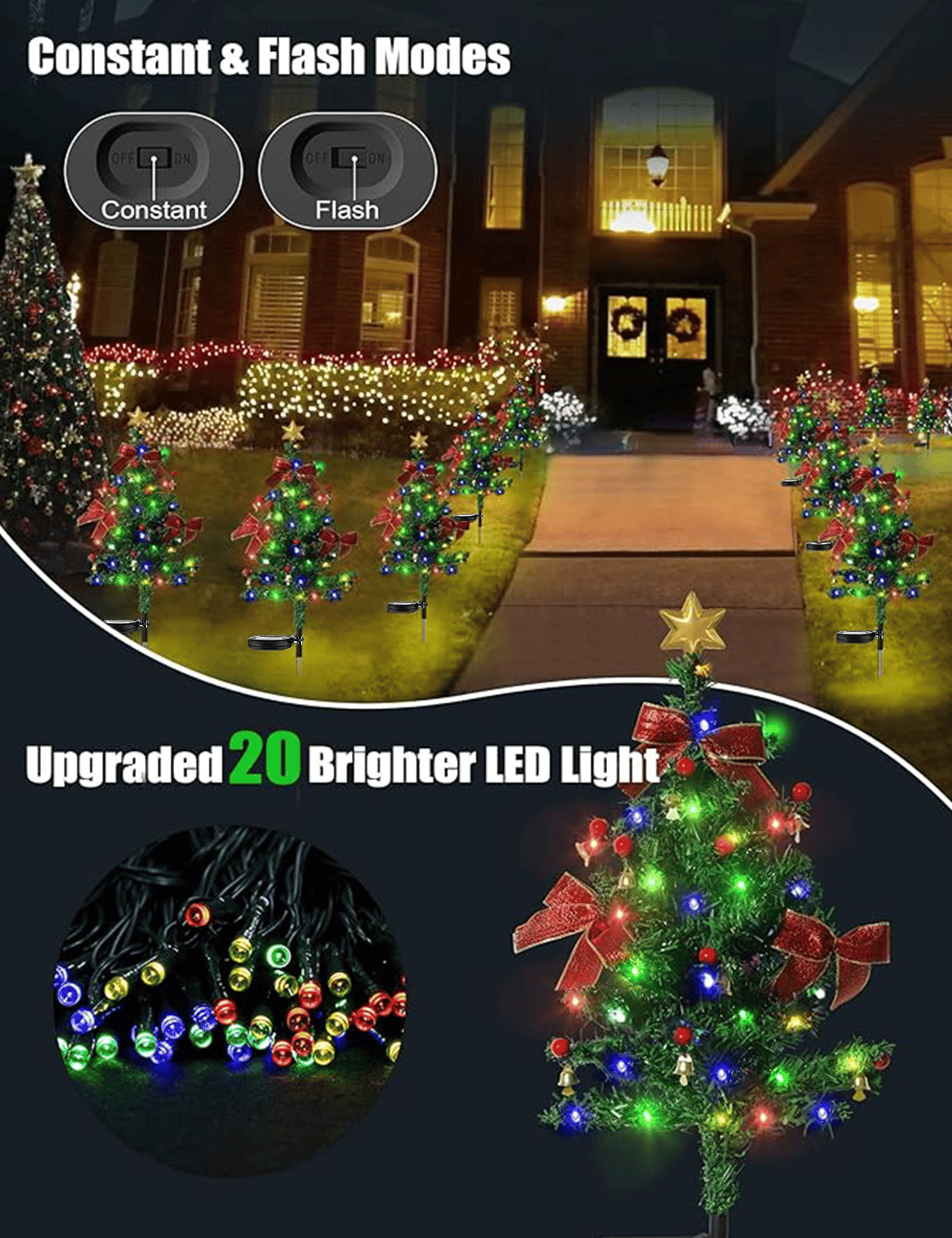 🎄Solar Christmas Trees Lights Outdoor Decoration Waterproof(BUY 3 FREE SHIPPING)