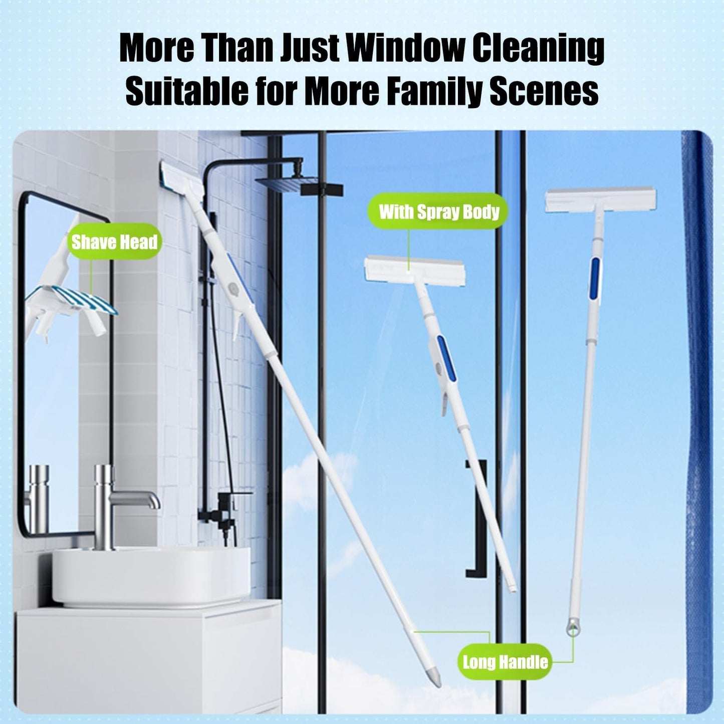 aakip™-🔥Hot Sale - 49% OFF🔥 Squeegee for Window Cleaning with Spray