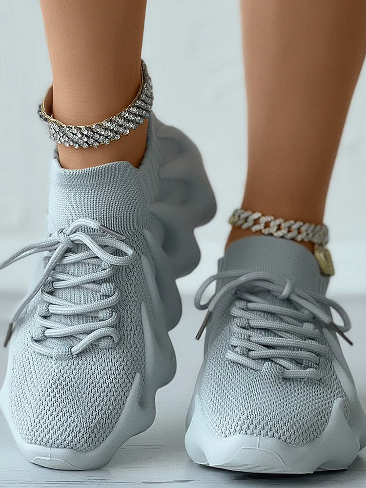 aakip™-Lace-up Knit Breathable Sneakers