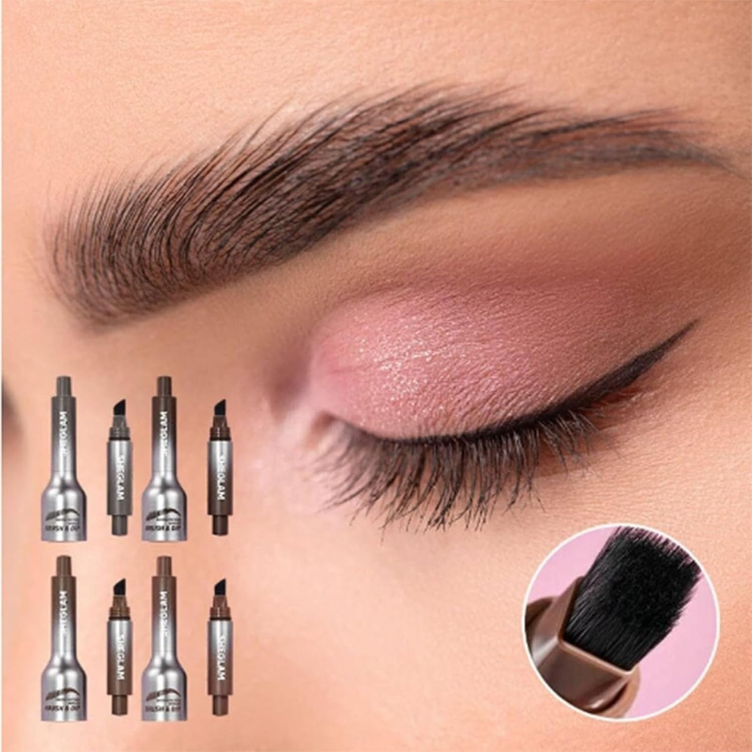 lusailstore - 2 in 1 Plush Water Eyebrow Pencil