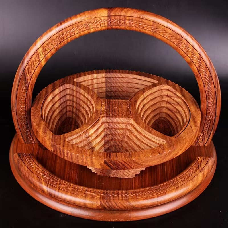49% OFF🔥-Handmade wood carving fruit plate