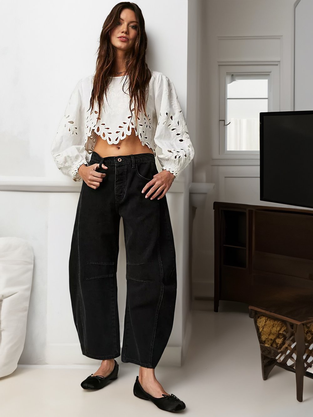 aakip™-Casual and trendy mid-rise tube jeans