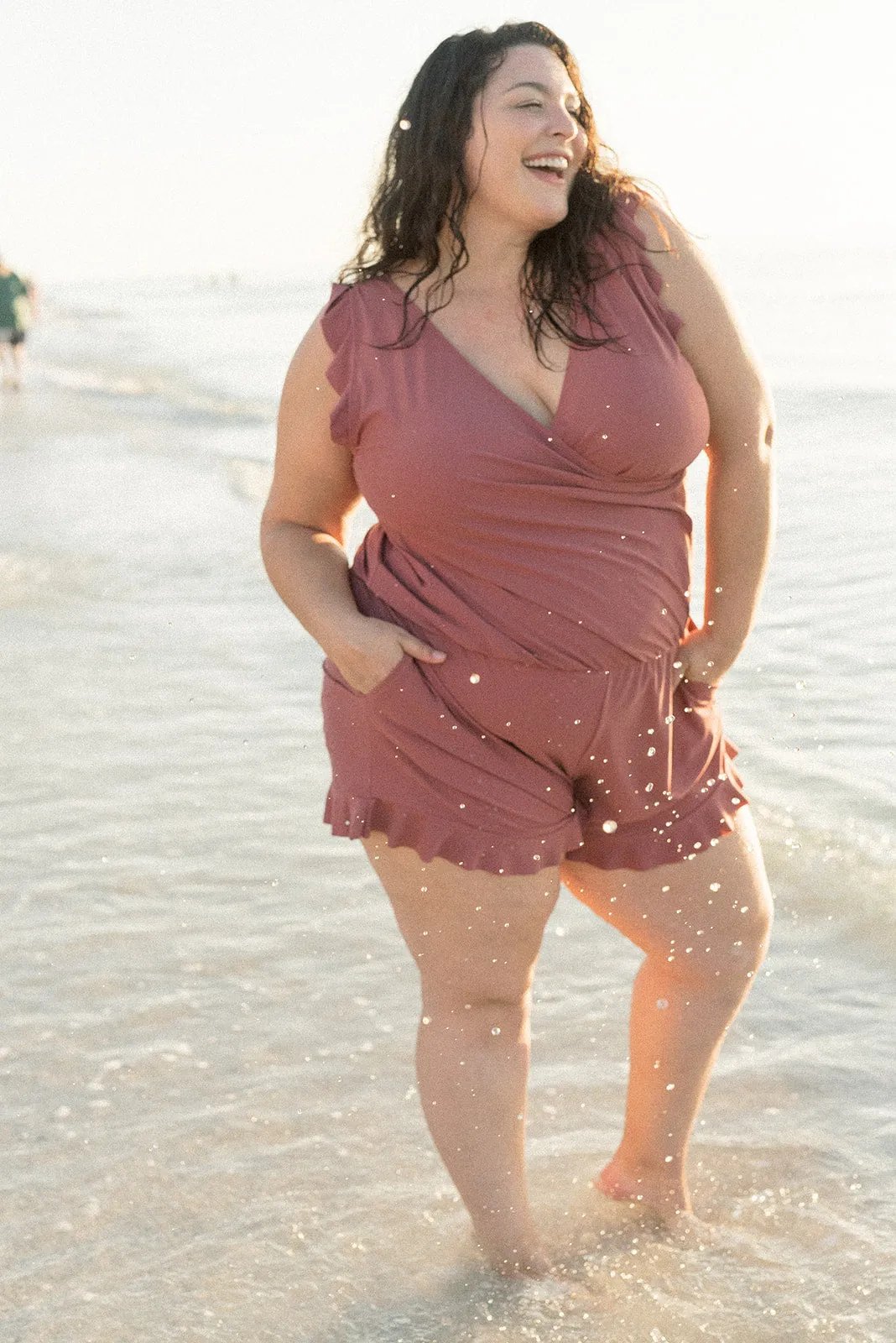 aakip™-Swim Romper Built-in Bra