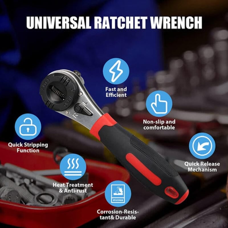 aakip™-Hot Sale 49% OFF - Adjustable Ratchet Wrench
