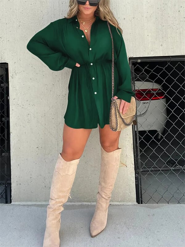 aakip™-Solid Color Long Sleeve Shirt Bodysuit-Buy 2 Free Shipping