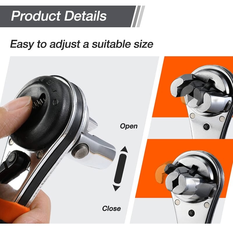 aakip™-Hot Sale 49% OFF - Adjustable Ratchet Wrench