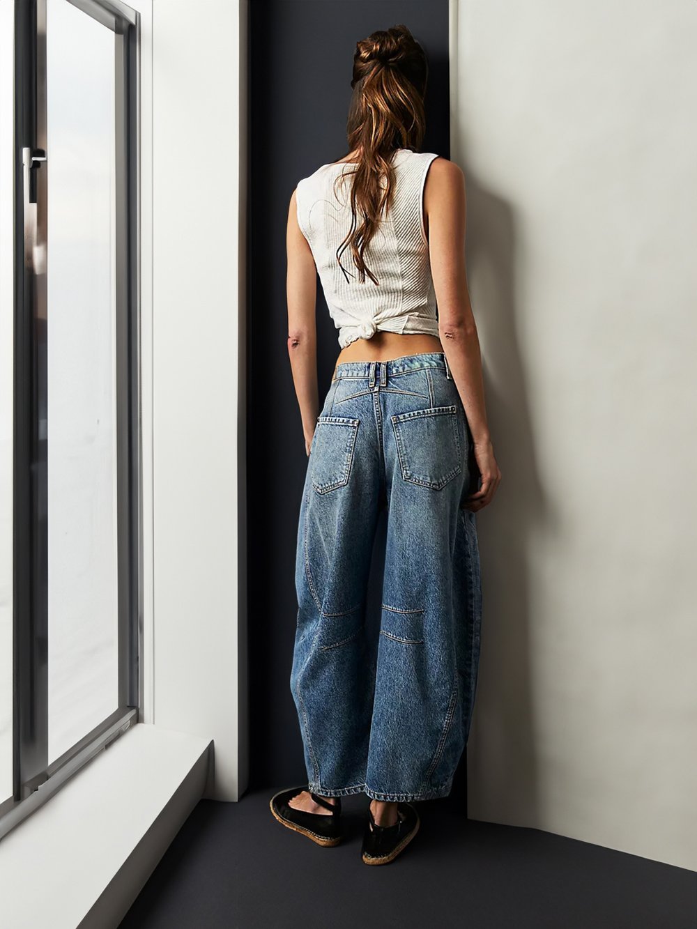 aakip™-Casual and trendy mid-rise tube jeans