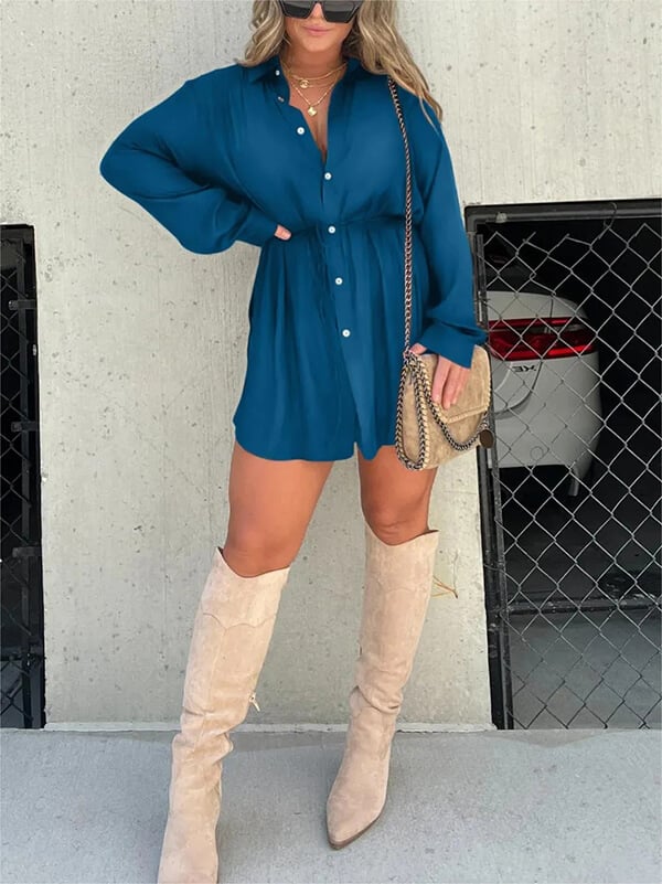aakip™-Solid Color Long Sleeve Shirt Bodysuit-Buy 2 Free Shipping