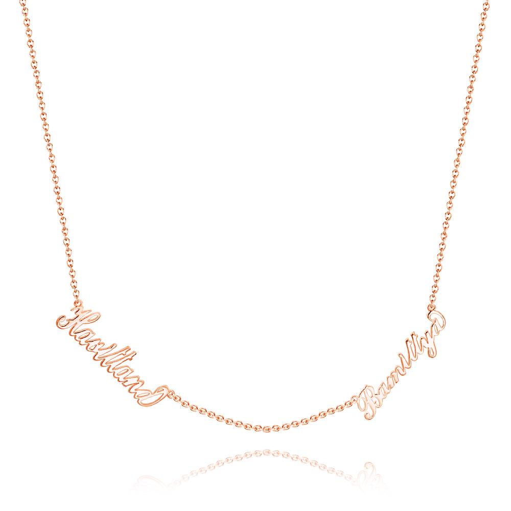 aakip™-Custom Family Name Necklace, Two Names Gifts for Mom