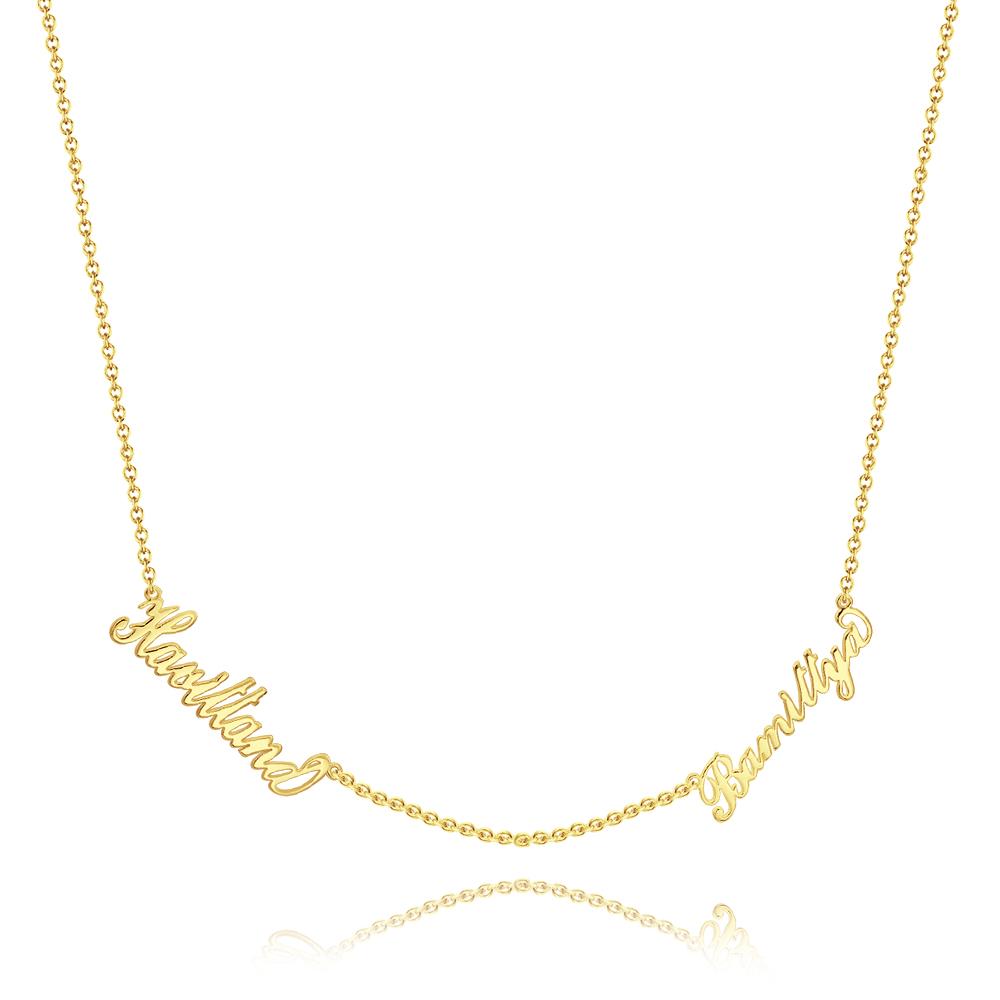 aakip™-Custom Family Name Necklace, Two Names Gifts for Mom